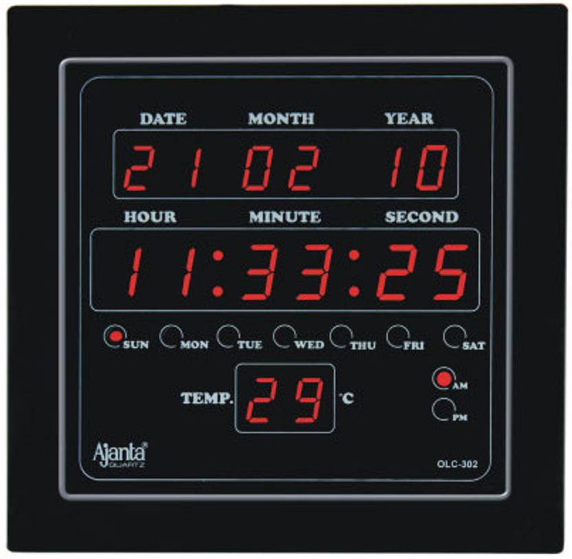 Ajanta Digital Wall Clock In India Ajanta Digital Wall Clock