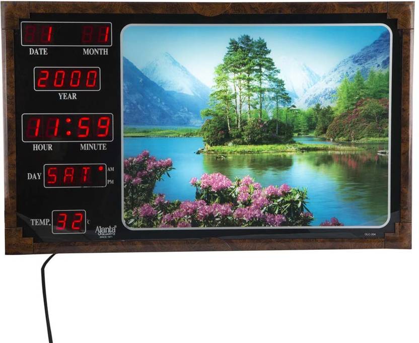 AJANTA Digital 55 cm X 32.5 cm Wall Clock Price in India Buy AJANTA