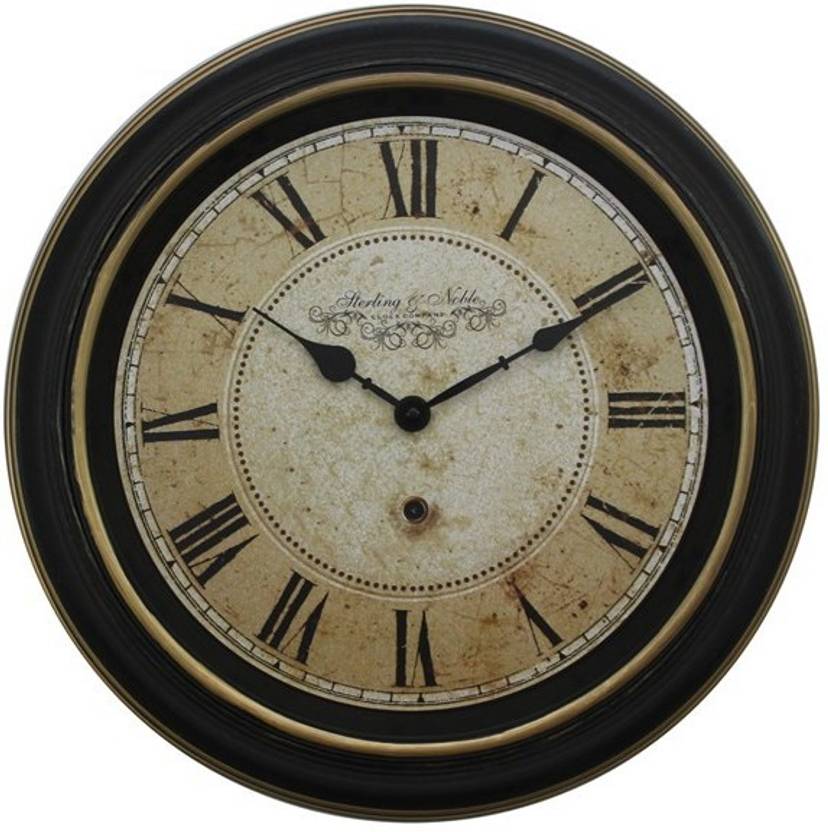 STERLING & NOBLE Analog 38 cm X 8 cm Wall Clock Price in India Buy