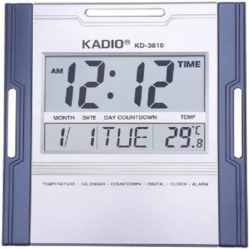Kmart Digital 30 cm X 25 cm Wall Clock Price in India - Buy Kmart Digital 30 cm X 25 cm Wall