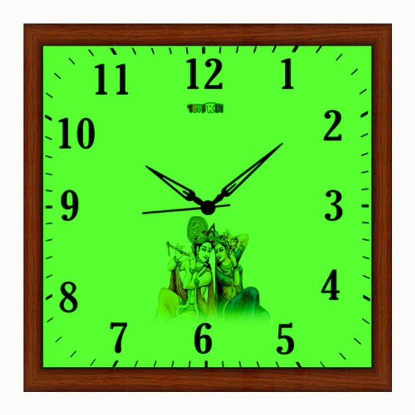 Toysrin Radium Night Glow Analog 32 cm X 32 cm Wall Clock Price in