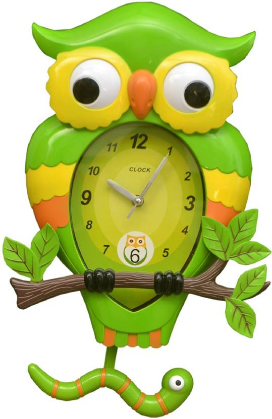 Wallace 7451a Green Designer Owl Shaped Pendulum Og Wall - Owl Shaped Wall Clocks Wallace 7451a Green Designer Owl Shaped Pendulum Og Wall - Owl Shaped Wall Clocks
