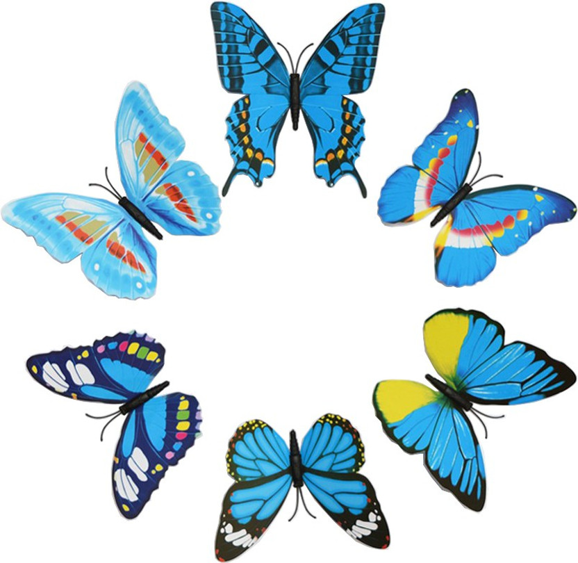 Home Garden Car Sticker Butterflies Flying Door Decal For Smart