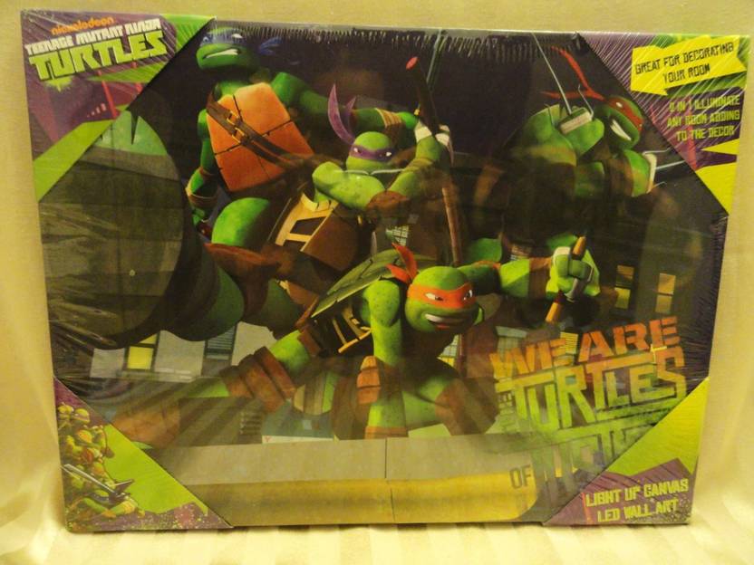 Teenage Mutant Ninja Turtles Light Up Canvas Led Wall Art