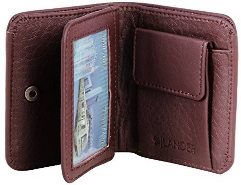 Lander Men Casual Brown Genuine Leather Wrist Wallet Lander Men Casual Brown Genuine Leather Wrist Wallet 10 Card Slots