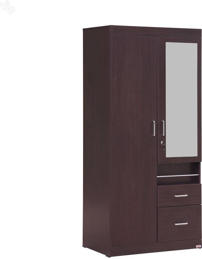 Piyestra Engineered Wood 2 Door Wardrobe Price In India