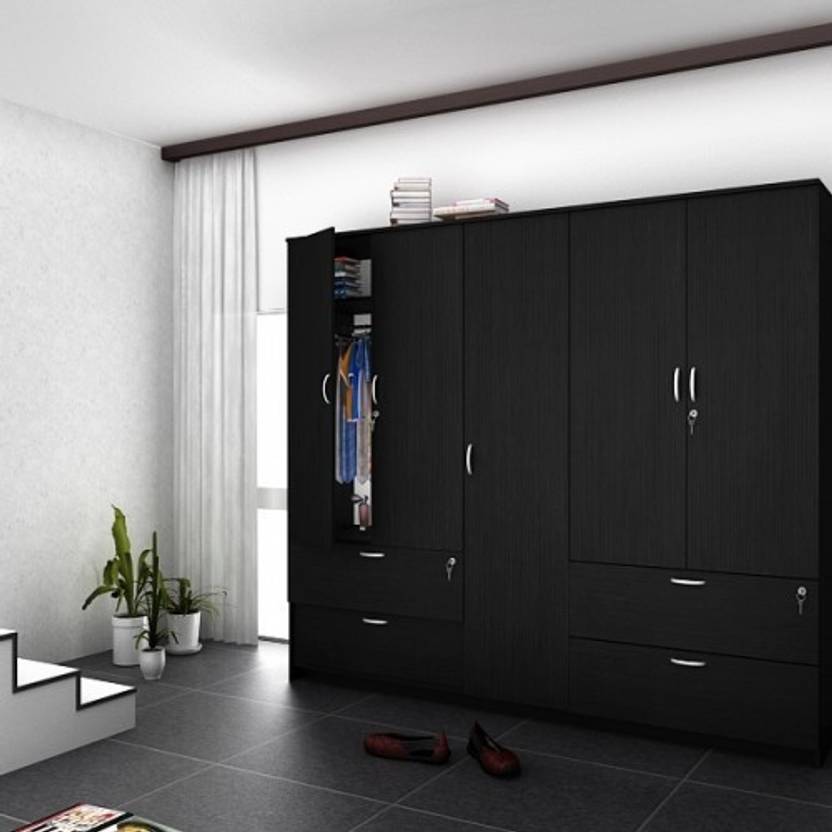 Housefull Engineered Wood 5 Door Wardrobe Price In India Buy