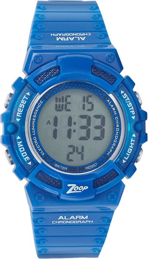 how to set alarm in zoop digital watch