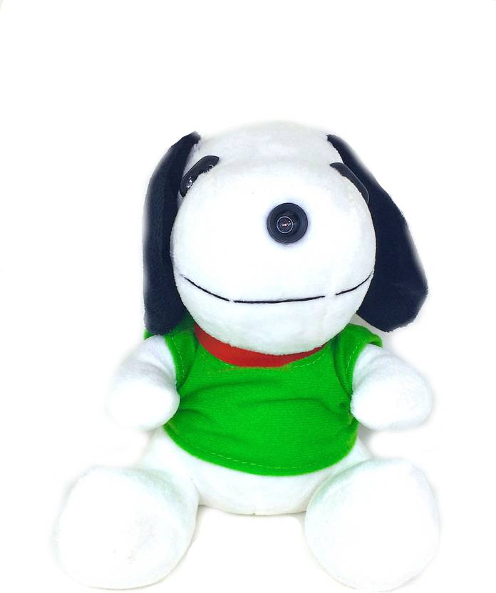 Shrih Plush Toy Snoopy In green Tshirt USB 2.0 10M HD Camera  Web...