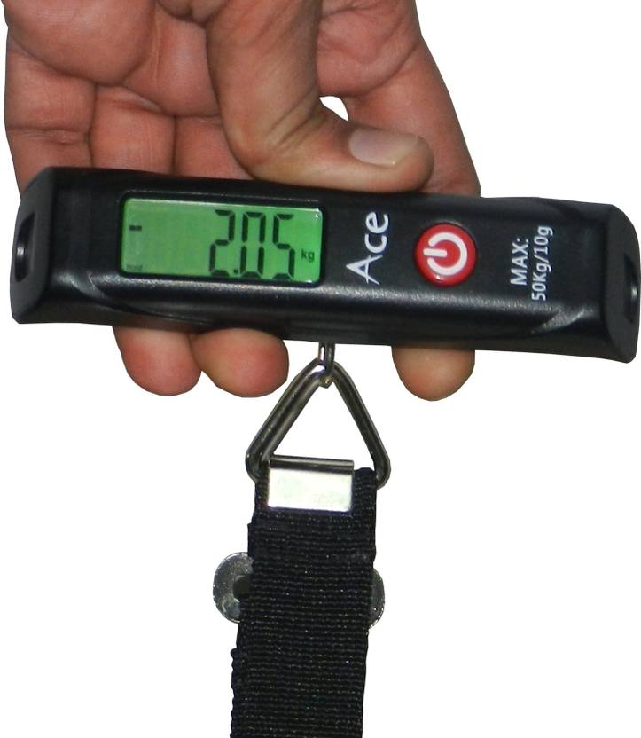 ACE Digital Luggage Travel Cylinder Raddi 50 Kg Weighing Scale Price in India Buy ACE Digital