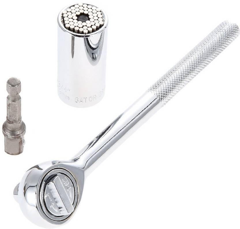 Wonder World ™ ORIGINAL Gator Grip™ Universal Socket Power Drill Adapter Single .