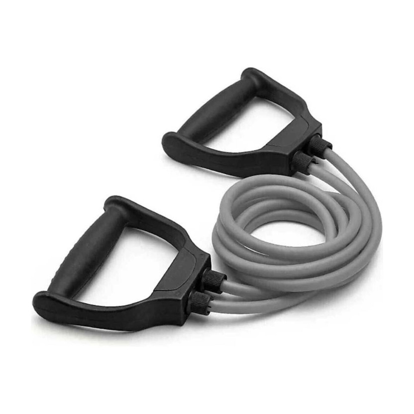 multimart Resistance Tube PRO Exercise & Stretching Band For Home Gym Men & Women Workout Ab Exerciser(Multicolor)