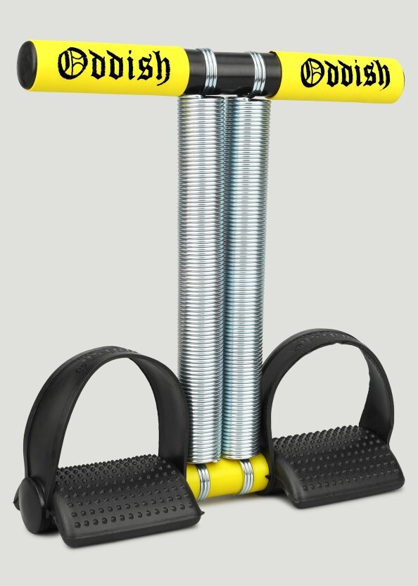 Oddish Tummy Trimmer 12 inch Double Spring Premium Quality for man and women Ab Exerciser(Yellow)