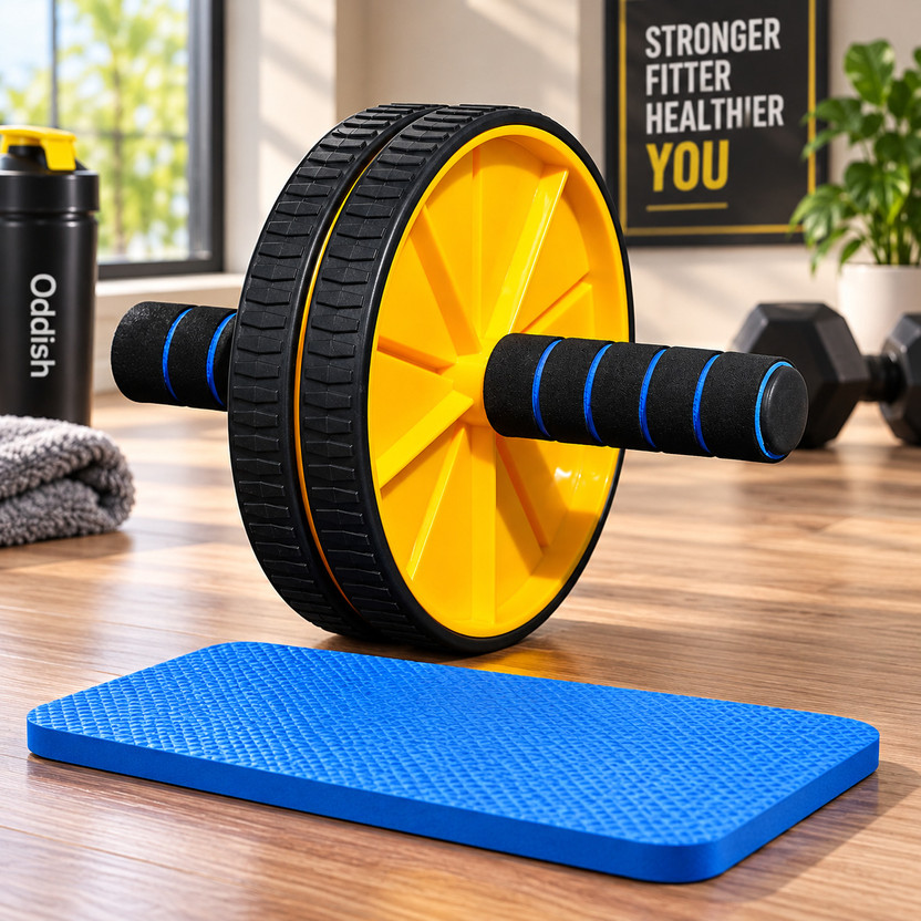 Oddish Oddish way to fitness Abdominal Double Wheel Ab Roller Gym For Exercise Ab Exerciser(Multicolor) - Flipkart Deal