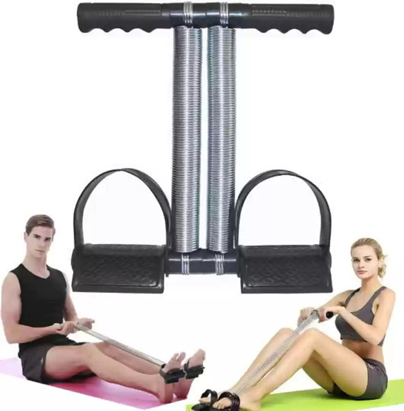 abcdeyes new & affective Tummy Trimmer with Double Spring for Burn Calories Ab Exerciser(Black)