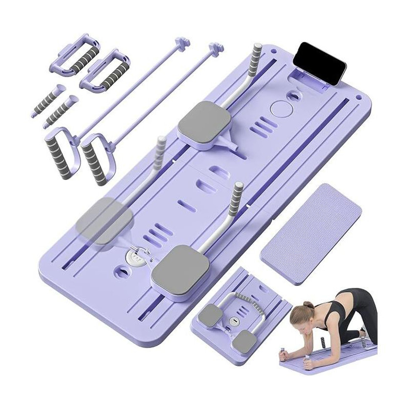 SeaRegal Multi-Purpose Foldable Pilates Reformer Board for Home, Ab Exerciser(Multicolor)