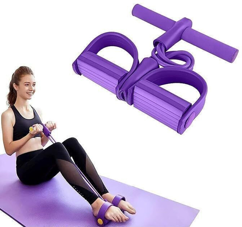 Vixora Pull Reducer Pedal Exerciser Body Trainer Resistance Bands Fitness Ab Exerciser(Multicolor)