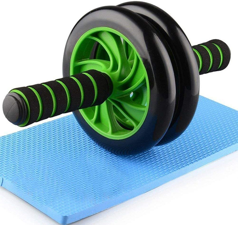 GJSHOP Ab Roller for Women Anti-Skid Roller Home Gym Exerciser Fitness Equipment Ab Exerciser(Green)
