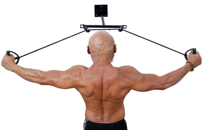 NJVJ T-Shape Pully Exercise physiotherapy equipment for Frozen Shoulder Ab Exerciser(Black)