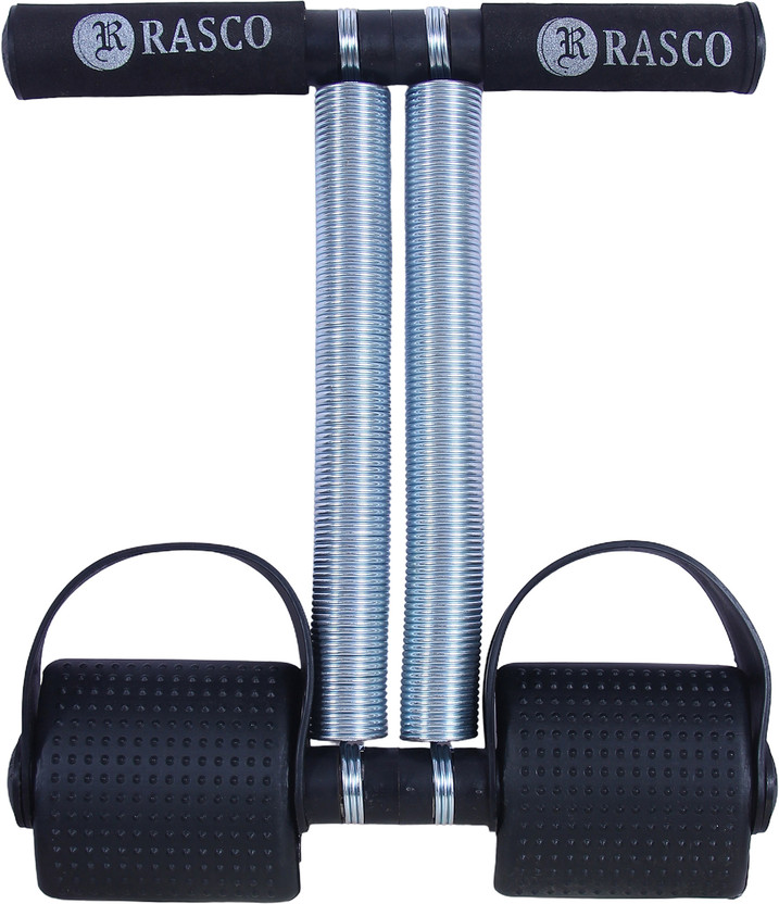 RASCO HIGH QUALITY STEEL DOUBLE SPRING TUMMY TRIMMER BLACK Ab Exerciser(Black)