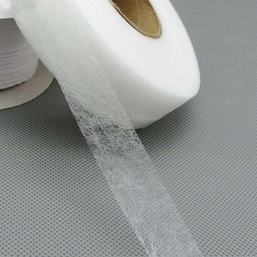 Fashion Club Rivil Civil Fabric Fusing Tape Double Sided Adhesive Hem Tape Iron on Tape (White) Buckram Interfacing Interlining Fusible 20mm Wide x 100 Yards Long Sewing Accessory Adhesive Accessory Tape Dot