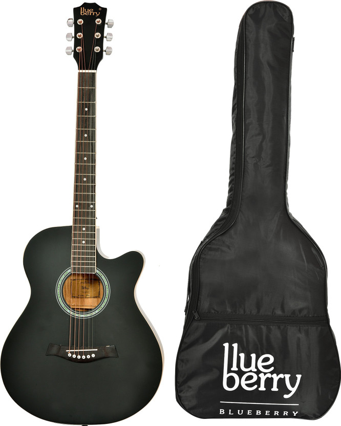 BLUEBERRY B-40Y-Black, 40" Acoustic Guitar Spruce Rosewood Right Hand Orientation(Black)