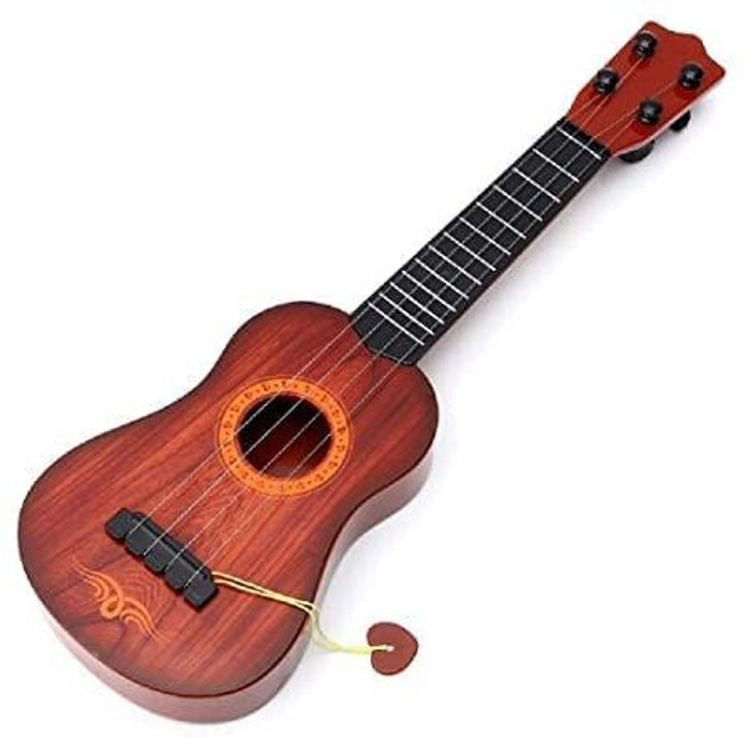 Playvista 4-String Acoustic Music Learning Educational Guitar Toy for Beginners Kids Child Acoustic Guitar Plastic Plastic(Multicolor)