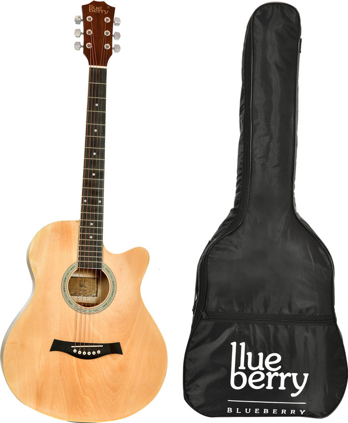 BLUEBERRY B-40Y-Natural, 40" Acoustic Guitar Spruce Rosewood Right Hand Orientation(Brown)