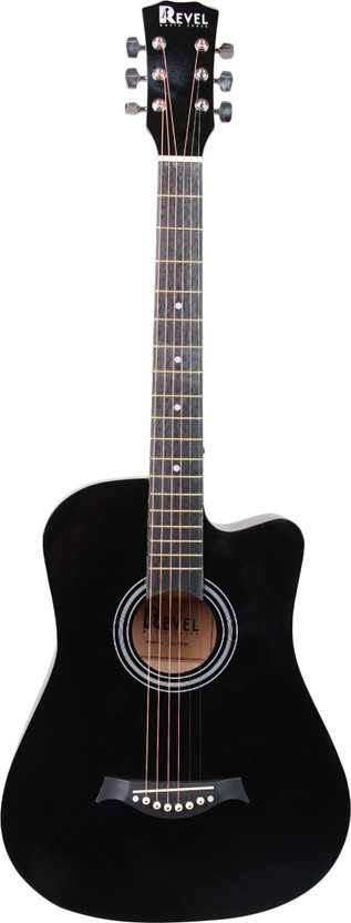 REVEL RVL-38G-BK Acoustic Guitar Basswood Basswood Right Hand Orientation(Black)