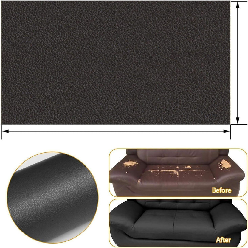 KITCHEN KITCHEN RAKSHAK PU Leather Repair Kit for Sofas, Car Seats, Bags, Furniture, Chairs and Jackets Leather Repair Patch(Set of 1, Black) - Flipkart Deal