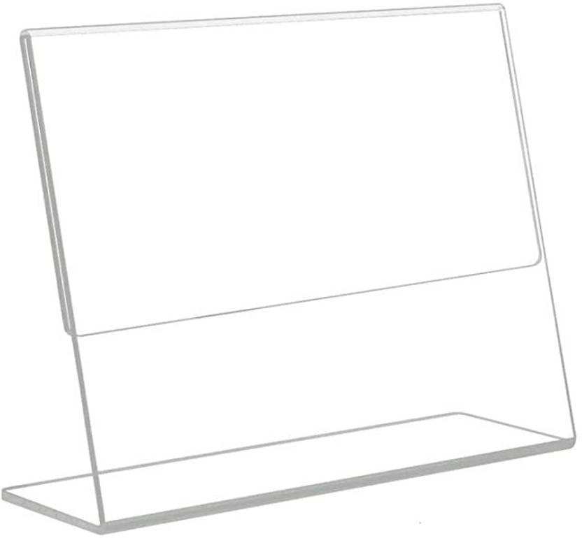 Amazevmprop Acrylic Display Stand Sign & Menu Card Holder L Shape