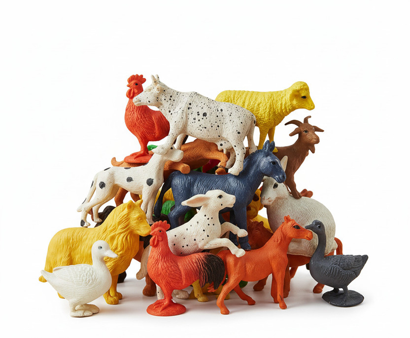 ZESTHOME FRealistic Farm Animal Toys for Endless Fun – Perfect for Kids(Multicolor)