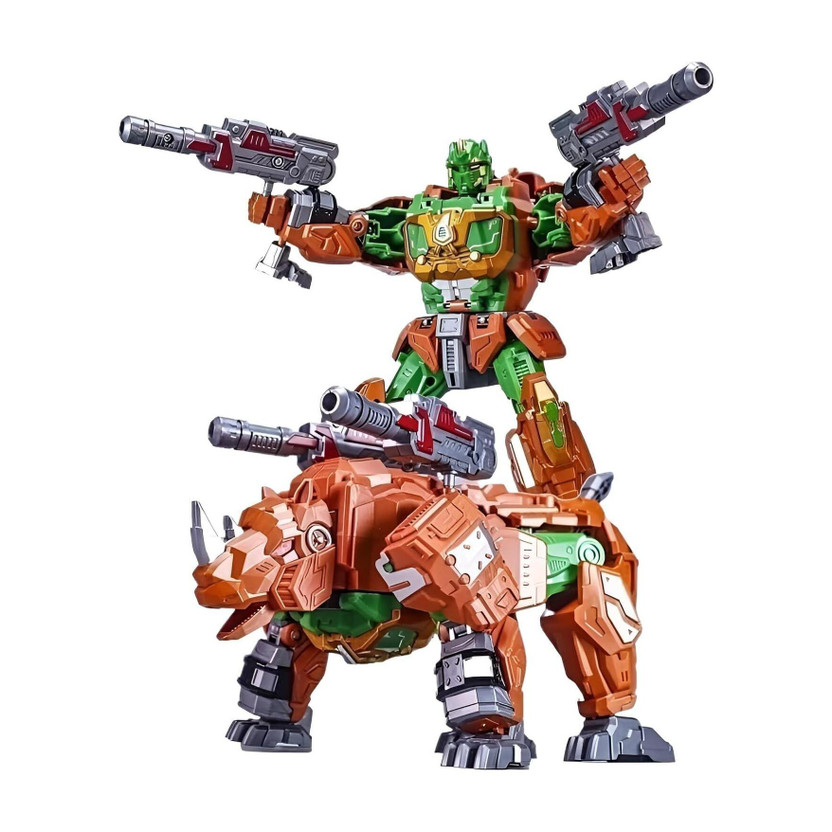 Metaformation Rhino Warrior Manual 2-in-1 Transforming Robot Toy Action Figure for Kids(Multicolor)
