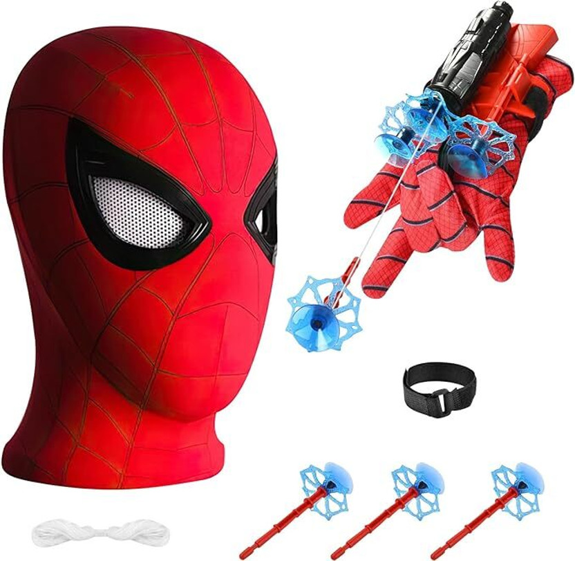 XohnyStore Spider Launcher Glove Toy with Suction Bullets for Kids(Multicolor)