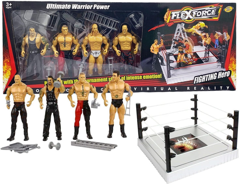 toiisweet toiisweet Wrestling Action Figure Playset for Kids with 4 Figures, Ladder & Accessories(Multicolor) - Flipkart Deal