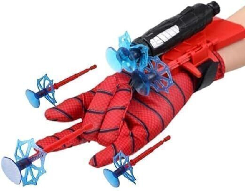 MY BABY LOVE A PERFECT CARE Spider Web Shooters Toy | Spiderman Launcher Wrist Toy Set(Red)