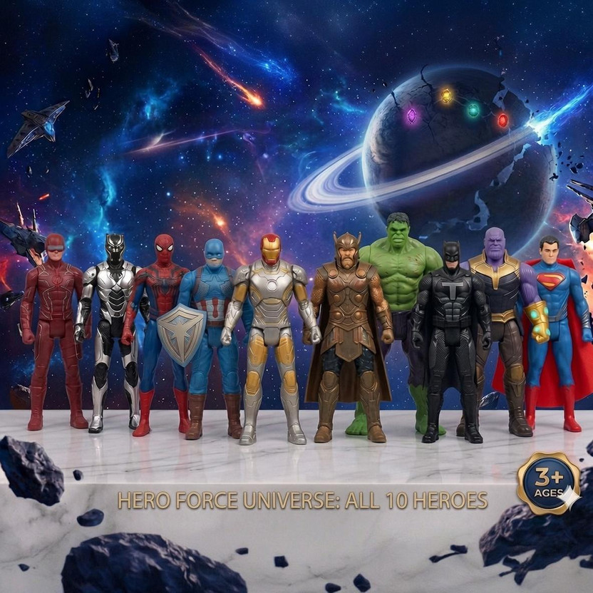 BAIRNINO BAIRNINO Premium Avengers Superhero Toy Set | 10 Action Figures with Accessories for Kids(Multicolor) - Flipkart Deal