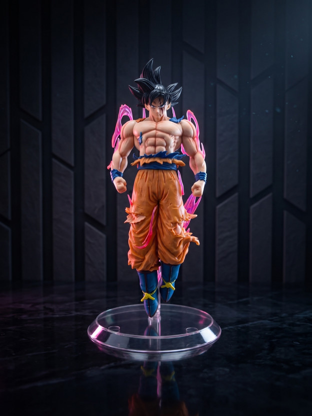 World Gift Mart Anime Warrior Action Figure Collectible Statue | Premium PVC Display Toy 21Cm(Orange)