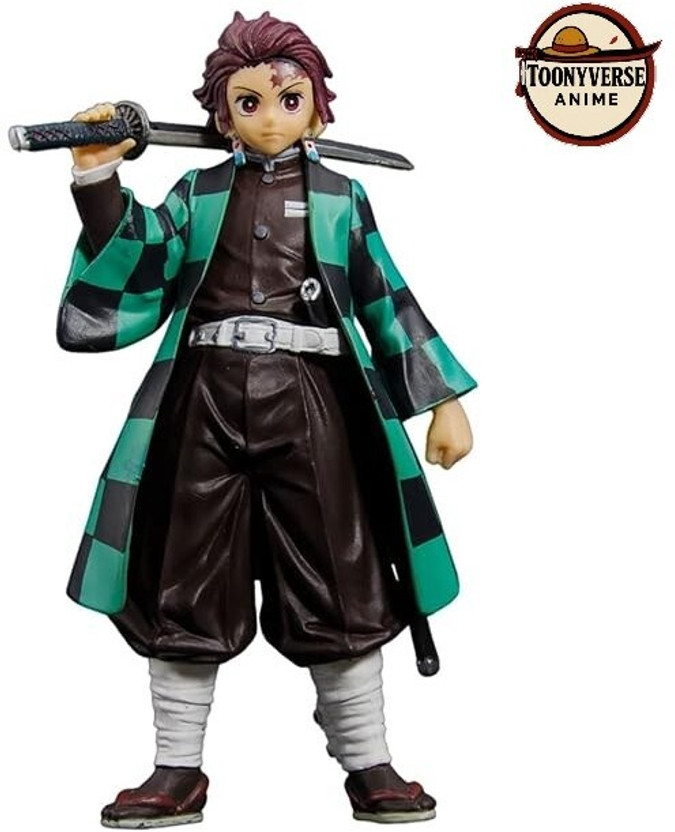 ToonyVerse Anime ToonyVerse Anime_Demon Slayer Tanjiro Standing 15cm Figure(Multicolor)