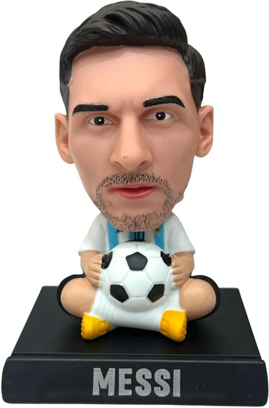 Trendyspaze Messi Bobble Head Car Dashboard Mobile Holder | Office Desk Decor Gift(Multicolor)