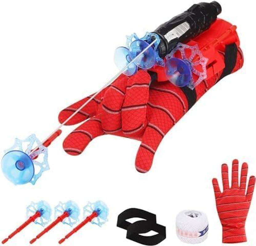 FANSEEKART Sticky Wall Soft Bomb Funny Children's Educational Toys spider web shooter(Red)