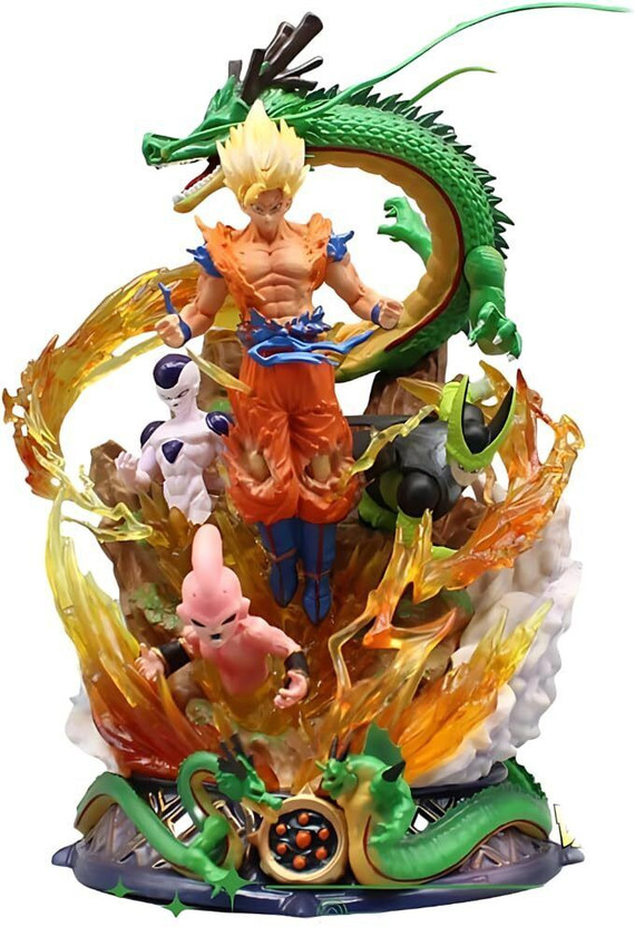 ToonyVerse Anime Dragon Ball Figure Son Goku Anime Figurine(Multicolor)