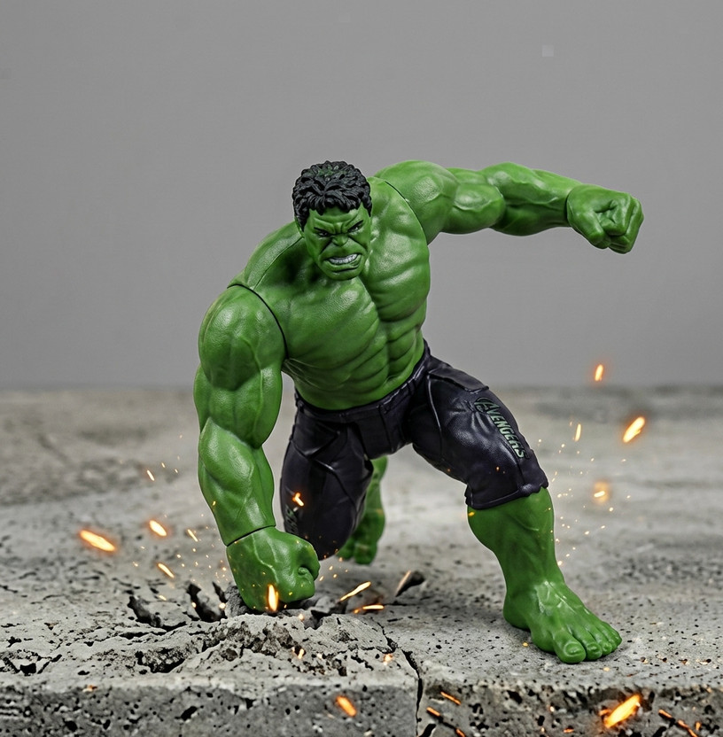Littlin Super Hero Avengers Action Figure Toy for Kids (18 cm)(Green)