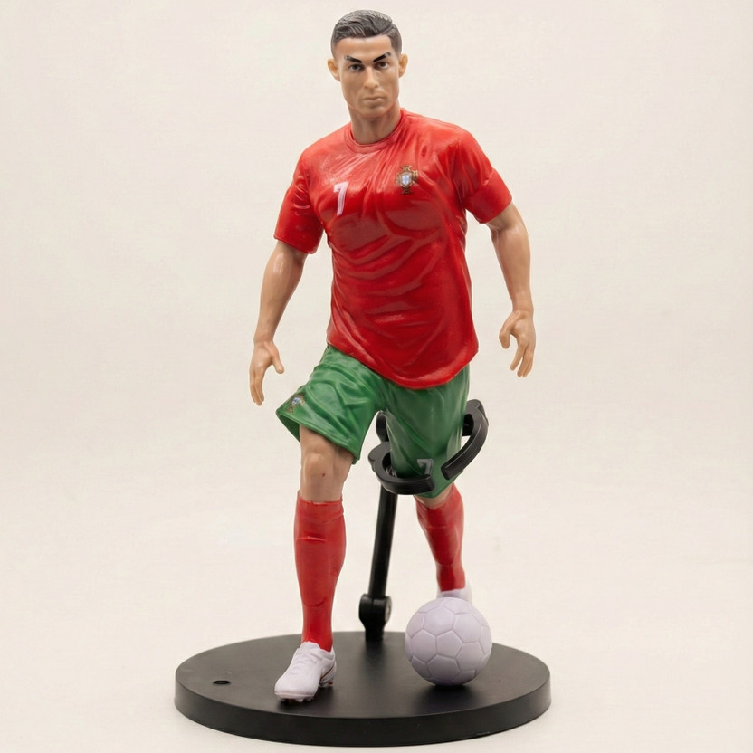 GT Gala Time Cristiano Ronaldo Portugal Football Action Figure Sports Figurine Toy(Multicolor)