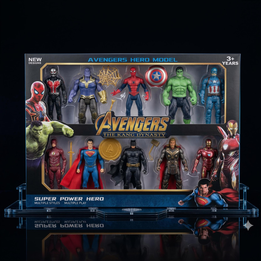 BAIRNINO BAIRNINO Kids Superhero Toy Combo | 10 Piece Avengers Action Figures Play Set(Multicolor) - Flipkart Deal