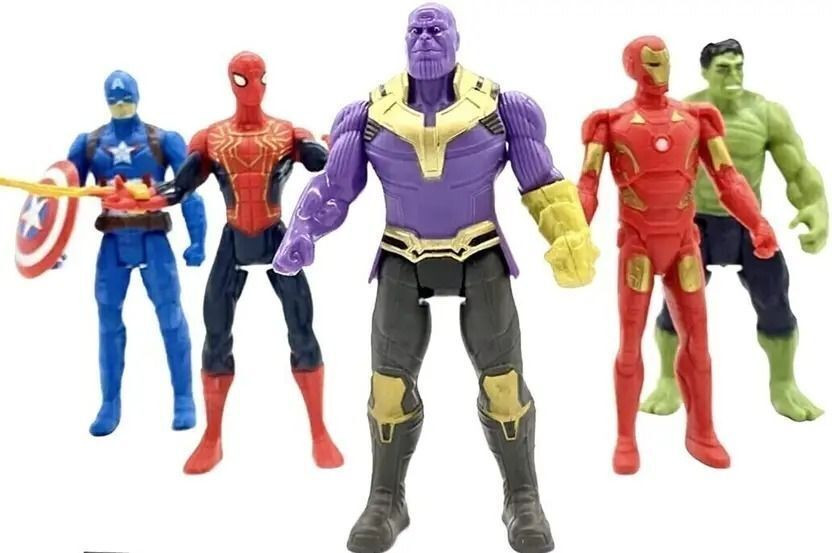 ZUNBELLA Superhero Action Figure Toys Superheroes Set Toy for Kids(Multicolor)