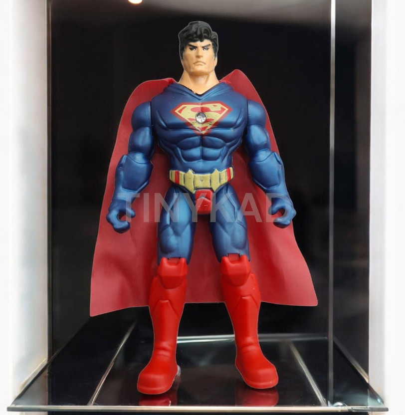 TINY KAD Superman Toys Action figure, ArmLauncher with Bullet |Superhero, for boys&girls(Blue)