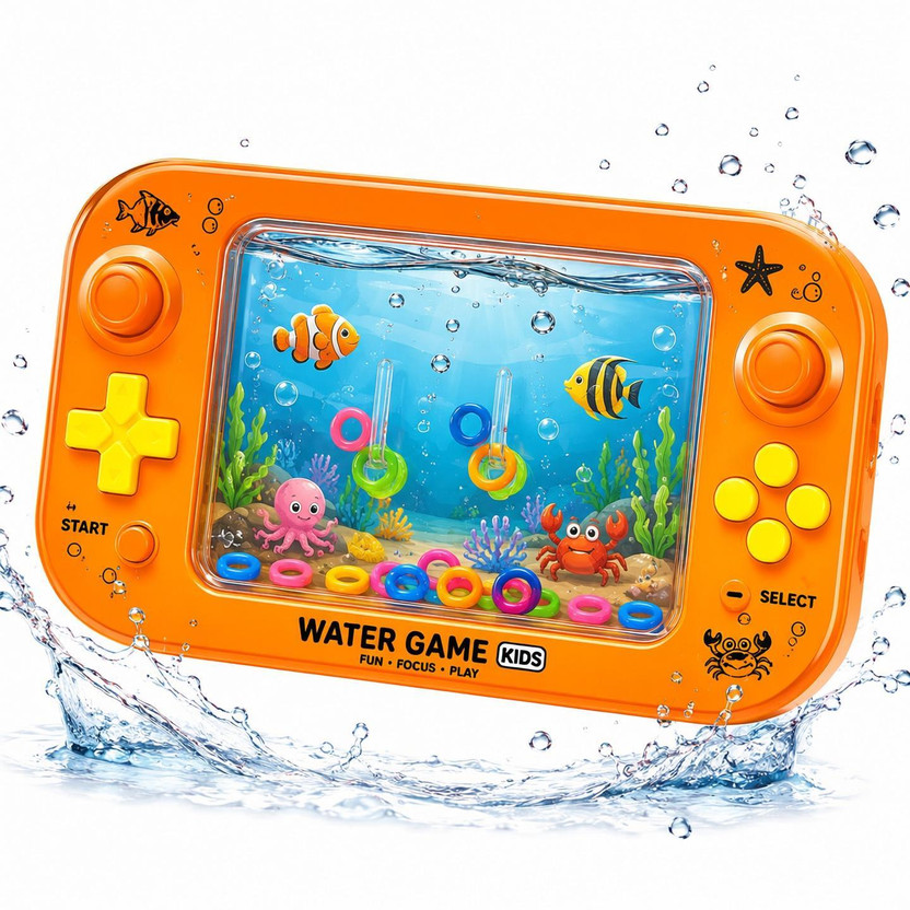 SufyQuens Water Travel Pocket Game for kids.(Blue)