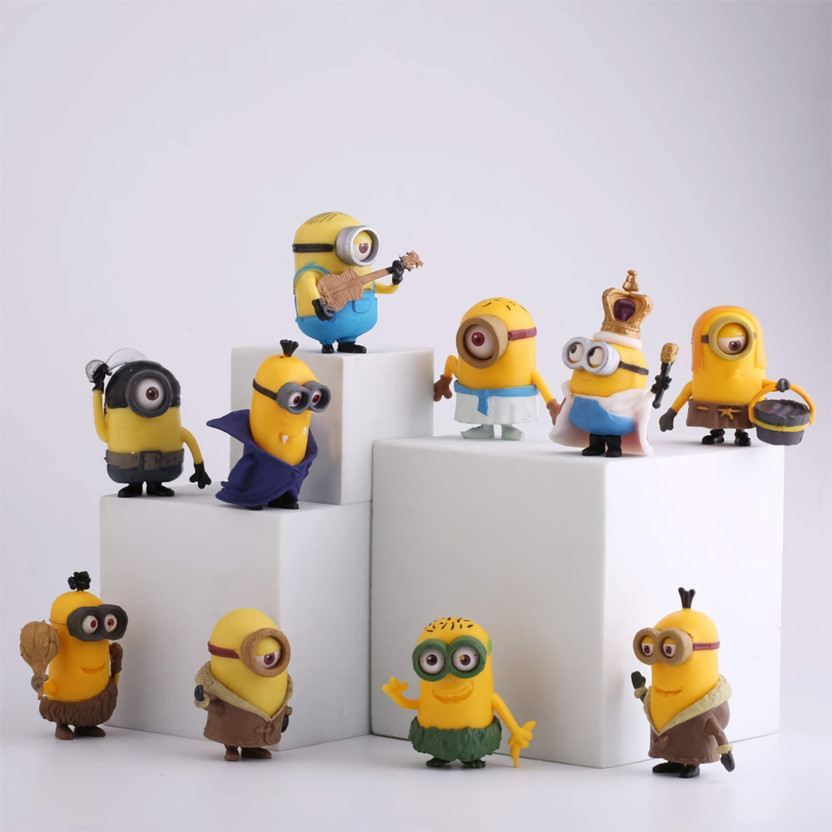 GT GT Gala Time Minions Action Figure Collectible Set 10 Cartoon Character Toy Pack(Multicolor) - Flipkart Deal