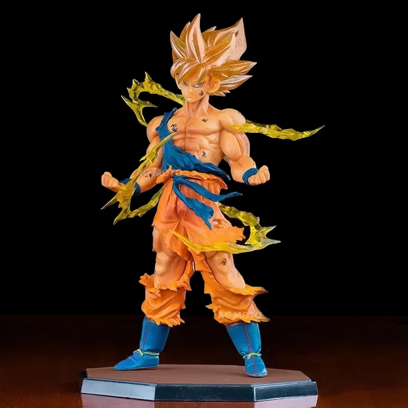 AG MOTO Dragon Ball Z Goku Action Figure with flame Anime Action Figures Toy(Multicolor)